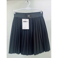 Chân váy dập ly bé gái ngắn bản nhỏ lưng thun có lot trong