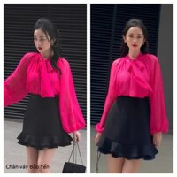 Chân váy đuôi cá 2 tầng ngắn trên gối xinh xắn - M120