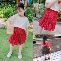 Chân váy đuôi cá chấm bi