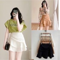 Chân váy đuôi cá xếp tầng bigsize Mũm Mĩm từ 50kg đến 100kg (M/L/XL/XXL)