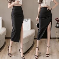 chân váy hở đùi dáng dài