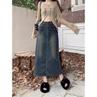 CHÂN VÁY JEAN BIG SIZE MS401 BIG SIZE 55-90 KG Women Nữ