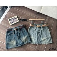 Chân Váy Jean Cao Cấp Big Size MS 2051 Dành Cho Nữ, Size Lớn 55-90kg