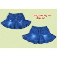 Chân váy jean cho bé gái