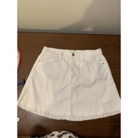 chân váy jean trắng size ML
