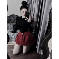 Chân váy jean xoè nhẹ có lót trong