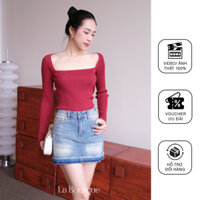 Chân váy jean y2k La Boutique cá tính trẻ trung năng động-V005