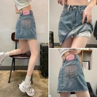 Chân Váy Jeans Nữ, Chân Váy Bò Chữ A Hoạ Tiểt Túi Quần Chưa Có Nơi Nào Bán  CV00103