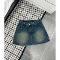 Chân váy jeasn size S M L Màu xanh đậm