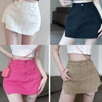 CHÂN VÁY KAKI CHỮ XẺ TÀ - Q023 - SAM