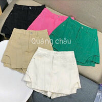 Chân váy kaki jean phối xéo vạt hàng qccc