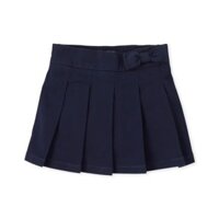Chân váy kaki liền quần đồng phục cho bé 3-4 tuổi 14-17kg màu xanh than