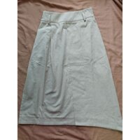 Chân váy kaki mềm màu be size S eo 68-70