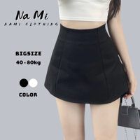Chân váy kaki nữ cạp cao dáng chữ A xoè phồng BigSize Nami, Váy chữ dáng A 2 lớp tôn eo 141