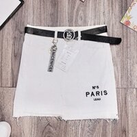Chân váy kaki trắng kèm belt hàng Quảng Châu size M