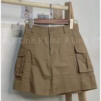 Chân váy kaki túi hộp có lót quần DELY SHOP