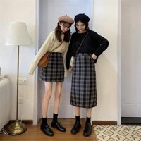 CHÂN VÁY KẺ CARO DÁNG DÀI, NGẮN