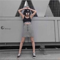 Chân váy kẻ caro