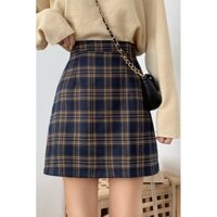 CHÂN VÁY KẺ NGẮN CHỮ A HÀN QUỐC [GIẢM GIÁ]- FOLLOW SHOP GIẢM 10K/SP