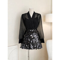 Chân váy kim sa siêu sang Lấp Lánh Cao Cấp  Có Co Giãn Hàng có sẵn giao ngay SM Giá 199k, người ta đang bán gần 4xx