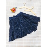 Chân váy kim tuyến xanh đen 1504