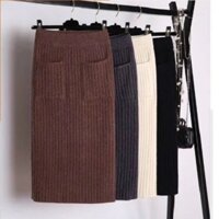 Chân váy len bút chì Quảng Châu cho nữ CV184