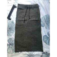 Chân váy len dài có túi QC hàng đẹp