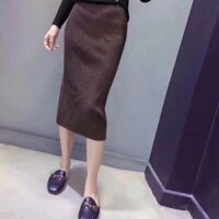 Chân váy len dáng dài hàng chất dày dặn siêu đẹp