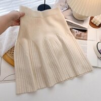 CHÂN VÁY LEN NGẮN XẾP LY HÀNG QUẢNG CHÂU CAO CẤP