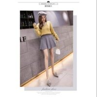 CHÂN VÁY LEN XÒE DÁNG NGẮN TRẺ TRUNG