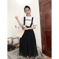 Chân váy maxi xếp ly