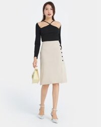 Chân váy midi xẻ