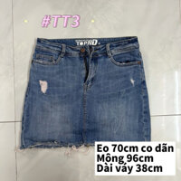 Chân váy mini ôm body vải jeans mềm (sẵn lót quần)