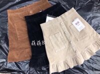 Chân Váy ngắn đuôi cá Đính Cúc giữa