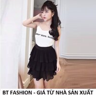 Chân Váy Ngắn Duyên Dáng Thời Trang Hàn Quốc - BT Fashion (VA3A- Dập Ly 3 Tầng)