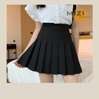 Chân váy ngắn tennis xếp ly thời trang nữ hàng Quảng Châu cao cấp ulzzang trắng đen lưng cao bigsize trơn Mizi CV01