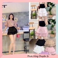 Chân Váy Ngắn Xếp Ly Hai Tầng Đủ Size