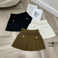 Chân váy ngắn xếp ly nhỏ dáng xoè