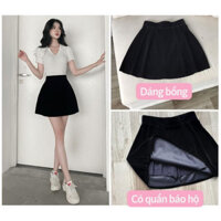 Chân váy nhung ngắn chữ A dáng bồng phong cách tiểu thư sang trọng T02
