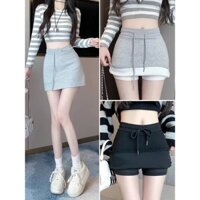 Chân váy nỉ ngắn dáng chữ A chất Nỉ 2 Da dày dặn Nữ Women dài 35-37cm