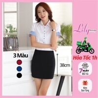 Chân Váy Ôm Ngắn Không Xẻ 38cm LILY Váy Công Sở Ngắn Ôm Body Nhiều Màu Có BigSize Nữ CV ôm 38cm