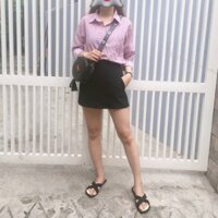 Chân váy quần có khóa kéo và túi