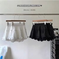 Chân váy ren tầng bánh bèo