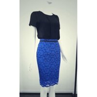 Chân Váy Ren Xanh Coban