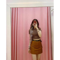 Chân váy Rubies freesize màu nâu vàng