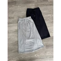 Chân Váy Spao Nỉ Xẻ Midi 2M