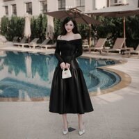 Chân váy tafta hàn nữ midi dáng dài Habo Skirt H.I.U Fashion , thiết kế cao cấp thanh lịch sang trọng HIU design