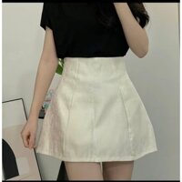 Chân Váy Tafta Xước  Dáng Chữ A Cạp Cao , Chân Váy Con Ong có quần trong chống lộ phong cách hàn quốc