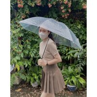 Chân váy tennis ngắn xếp ly thời trang nữ hàng Quảng Châu cao cấp ulzzang trắng đen lưng cao CV02