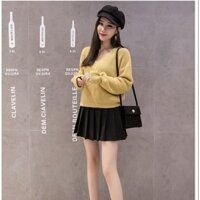 Chân váy tennis nữ cạp cao ,Chân váy ngắn xếp ly chất tuyết mưa